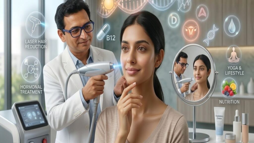 चेहरे पर अनचाहे बाल हटाने के सुरक्षित और effective तरीके