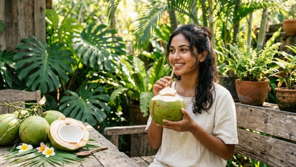 नारियल पानी - चेहरे के लिए पानी