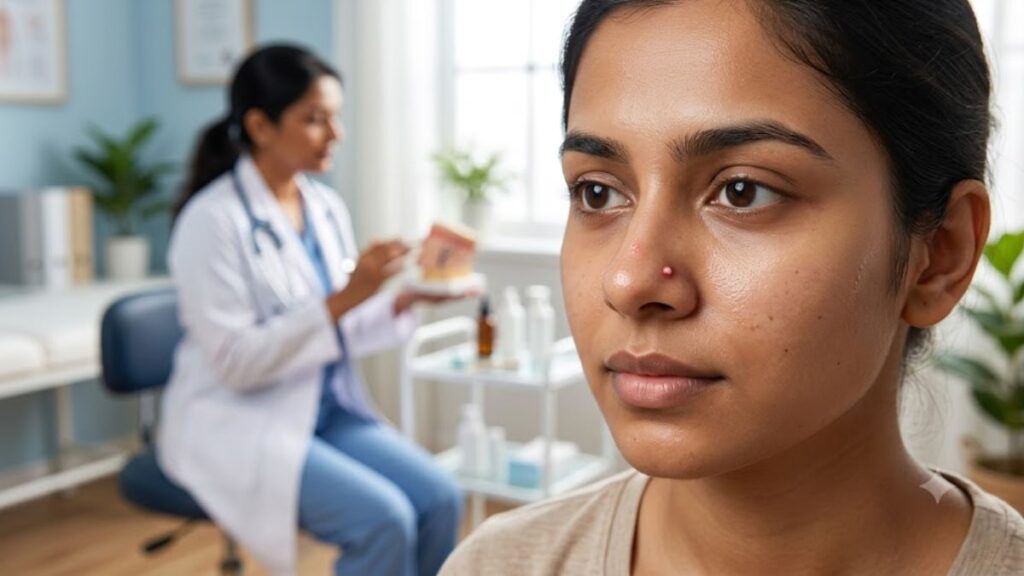 Pimple in the Nose Persists for a Long Time