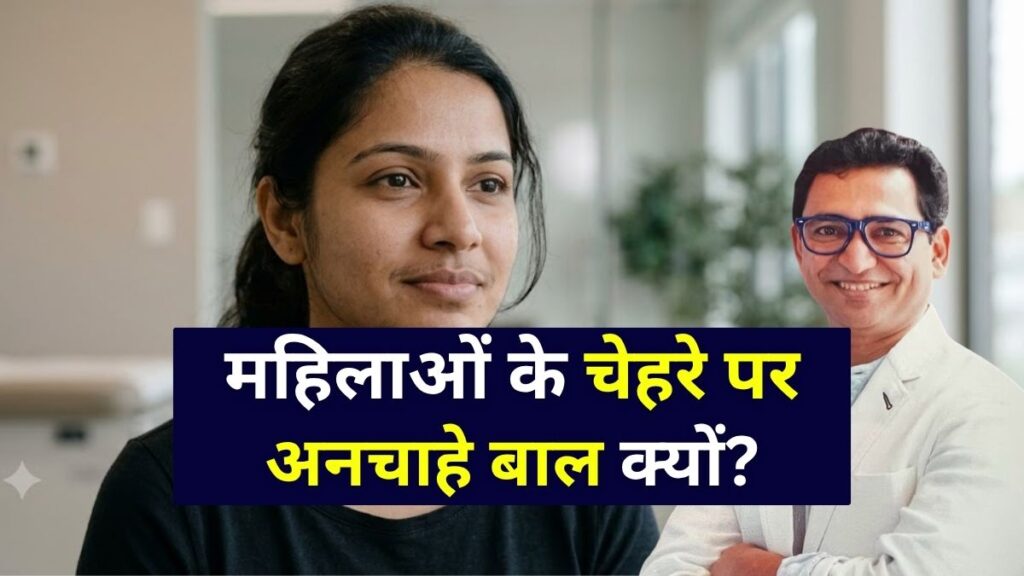 महिलाओं के चेहरे पर बाल क्यों